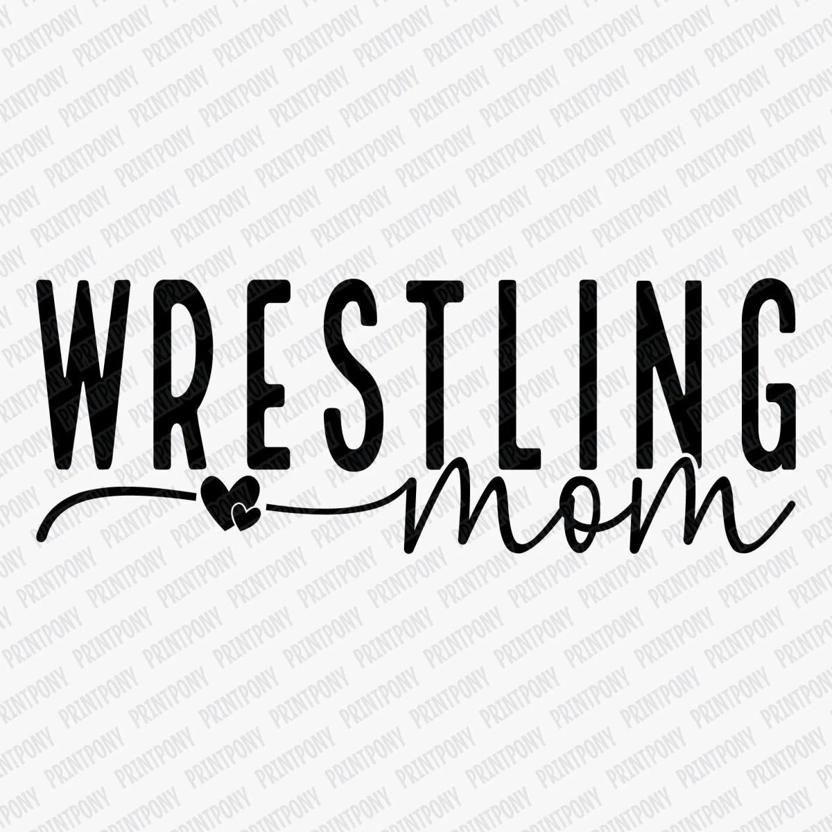 Wrestling Mom DTF Transfer - PrintPony