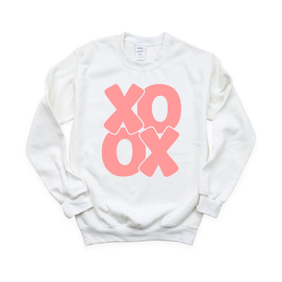 XOXO Peach Colored Valentine's Day DTF Transfer - PrintPony