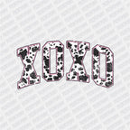 XOXO Pink Cow Print - Ready to Press DTF Transfer - PrintPony®