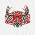 XOXO Red Camo Buck | Valentine's Day DTF Transfer - PrintPony