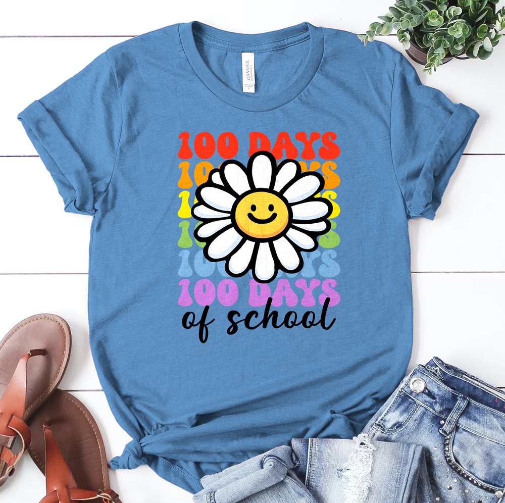 100 Days of School Flower DTF Transfer - Print Pony™
