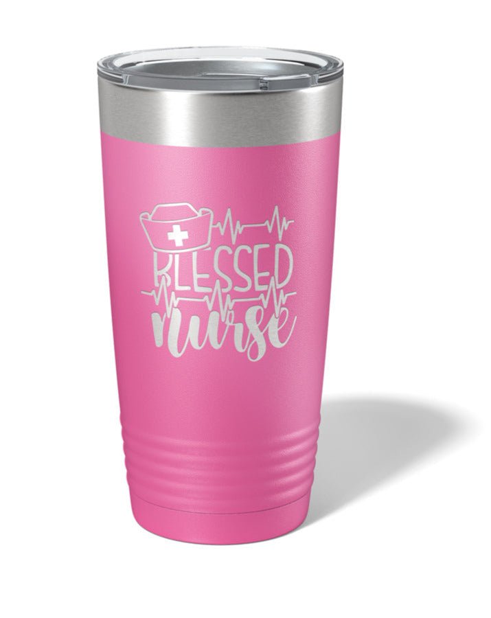 Blessed Nurse Laser Engraved/Etched Tumblers - Print Pony™