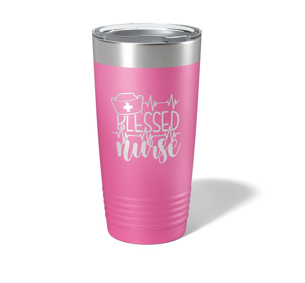 Blessed Nurse Laser Engraved/Etched Tumblers - Print Pony™