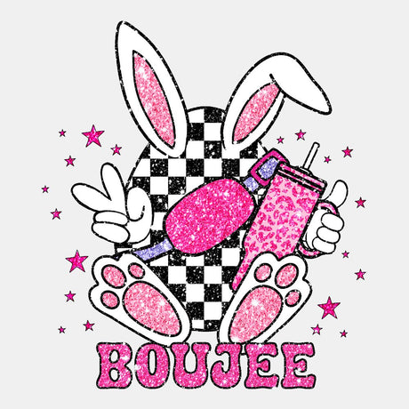 Boujee Easter Bunny - Easter DTF Transfer - Print Pony‚Ñ¢