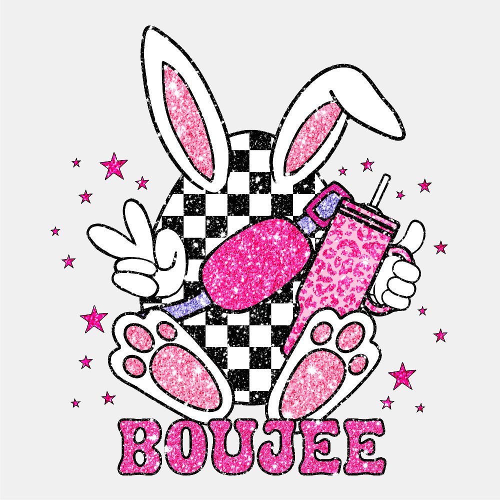 Boujee Easter Bunny - Easter DTF Transfer - Print Pony™
