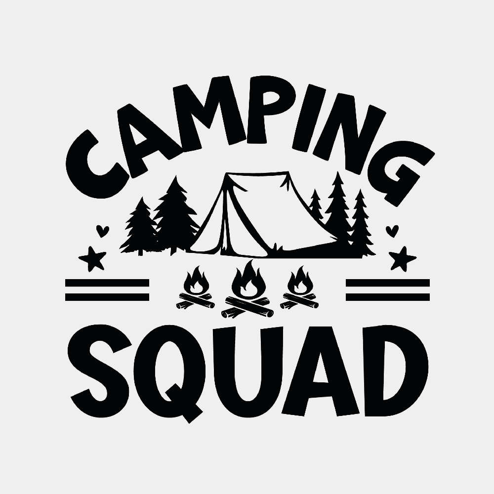 Camping Squad - Ready to Press DTF Transfer - Print Pony™