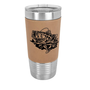 Custom Engraved 20 oz. Leatherette Tumblers - Print Pony™