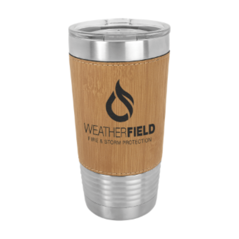 Custom Engraved 20 oz. Leatherette Tumblers - PrintPony