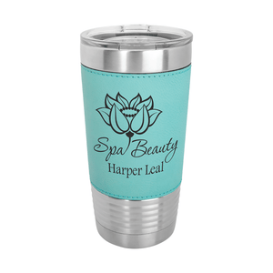 Custom Engraved 20 oz. Leatherette Tumblers - Print Pony™