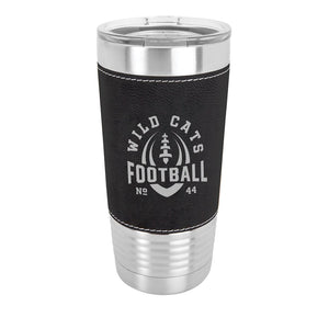 Custom Engraved 20 oz. Leatherette Tumblers - Print Pony™