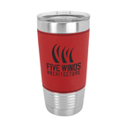 Custom Engraved 20 oz. Leatherette Tumblers - PrintPony