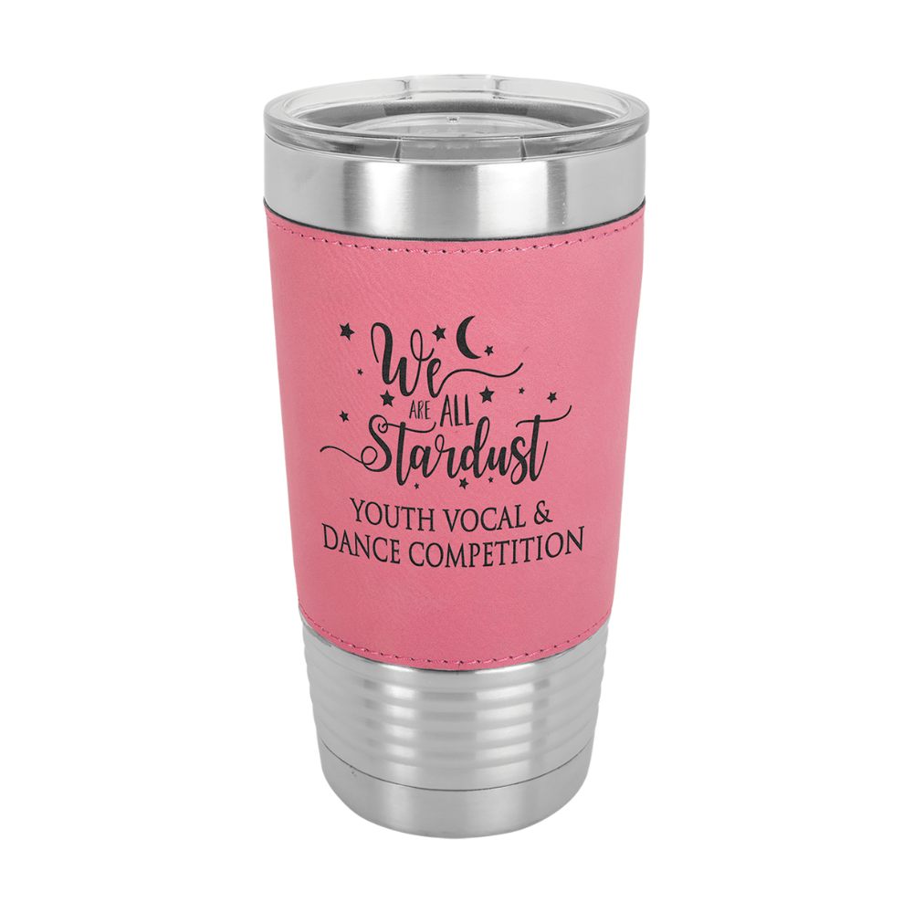Custom Engraved 20 oz. Leatherette Tumblers - PrintPony