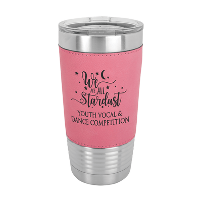 Custom Engraved 20 oz. Leatherette Tumblers - Print Pony™