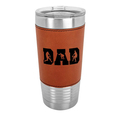 Custom Engraved 20 oz. Leatherette Tumblers - Print Pony™