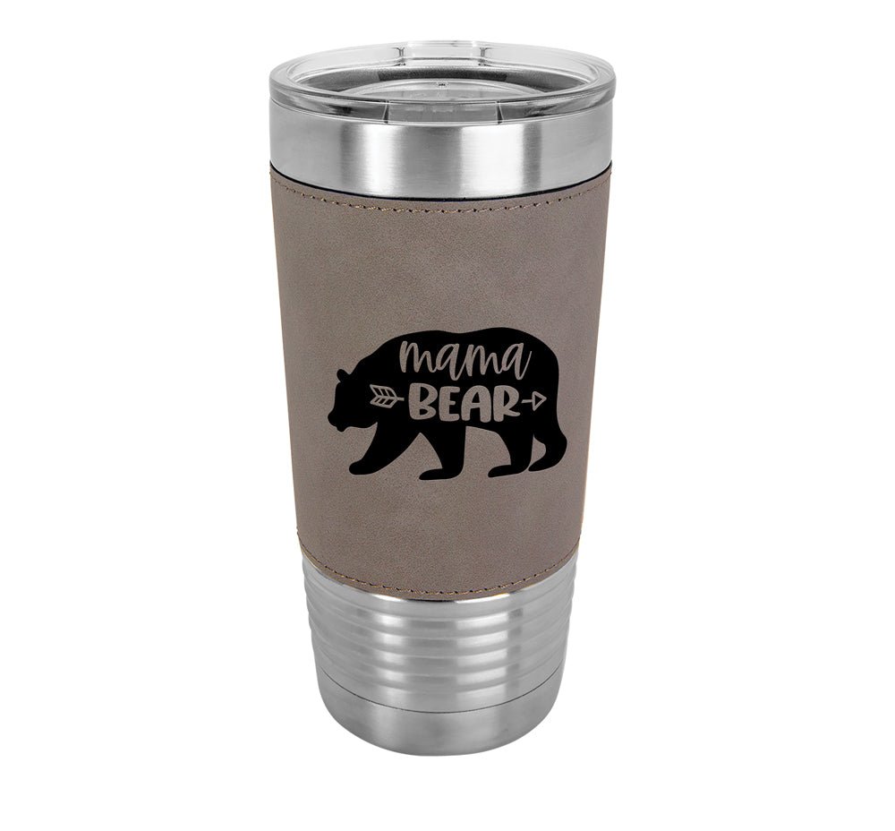 Custom Engraved 20 oz. Leatherette Tumblers - PrintPony