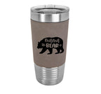 Custom Engraved 20 oz. Leatherette Tumblers - PrintPony