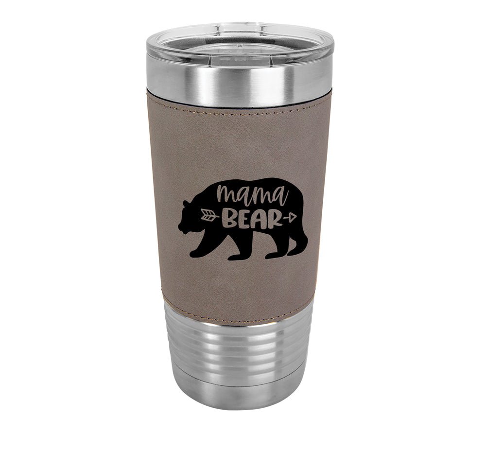 Custom Engraved 20 oz. Leatherette Tumblers - Print Pony™