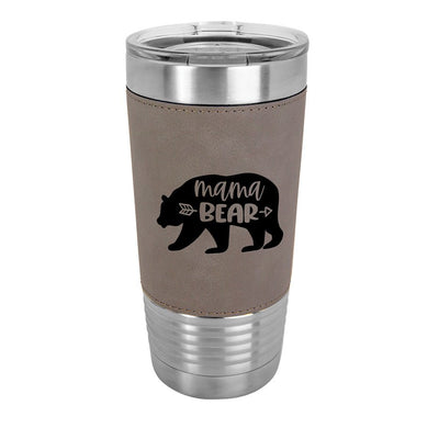 Custom Engraved 20 oz. Leatherette Tumblers - Print Pony™