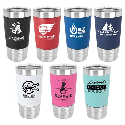 Custom Engraved 20 oz. Silicone Tumblers - Print Pony™