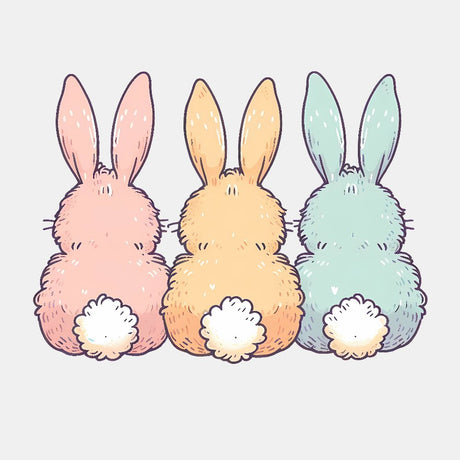 Cute Easter Bunnies DTF Transfer - Print Pony™