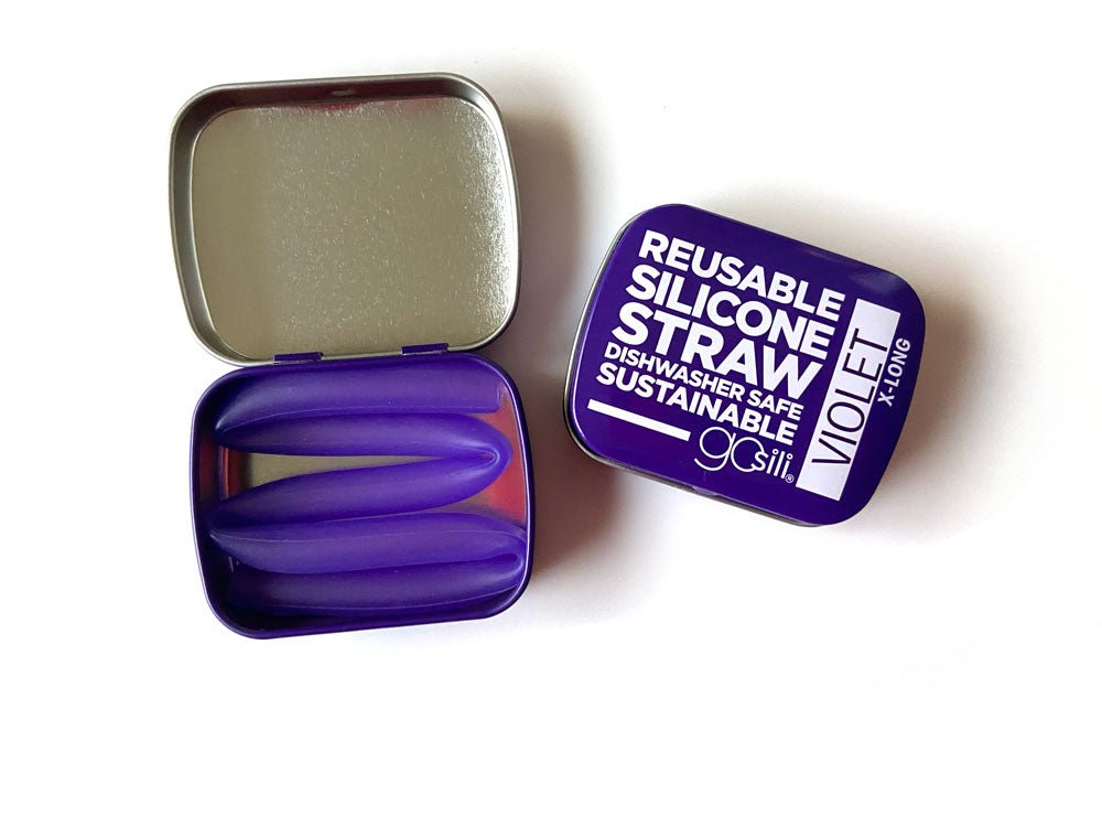 GoSili 10.75" Silicone Straws, Eco-Friendly Reusable Soft Drinking Straws, Extra-Long - Print Pony™