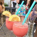 GoSili 8.5" Wide Silicone Boba/Milkshake Straws, Eco-Friendly Reusable Soft Silicone Drinking Straws - Print Pony™