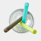 GoSili 8.5" Wide Silicone Boba/Milkshake Straws, Eco-Friendly Reusable Soft Silicone Drinking Straws - Print Pony™