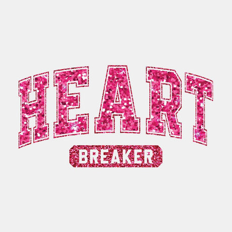 Heart Breaker Sparkly Faux Sequin Letters - Ready to Press DTF Transfer - Print Pony™