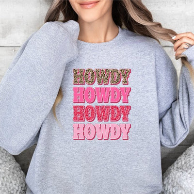 Howdy Leopard and Pink Design - Ready to Press DTF Transfer - Print Pony