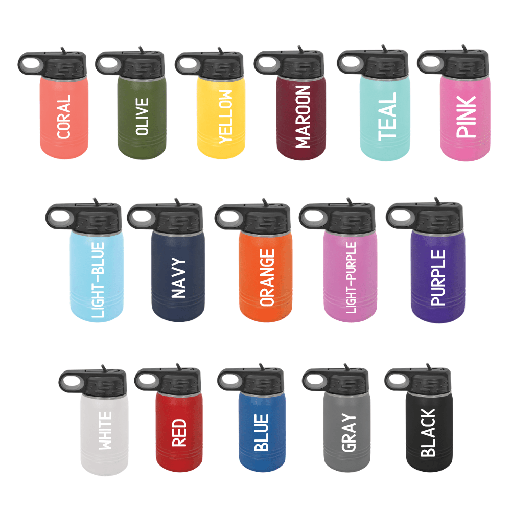Kid's 12 oz. Sport Water Bottles - Personalization Included - PrintPony