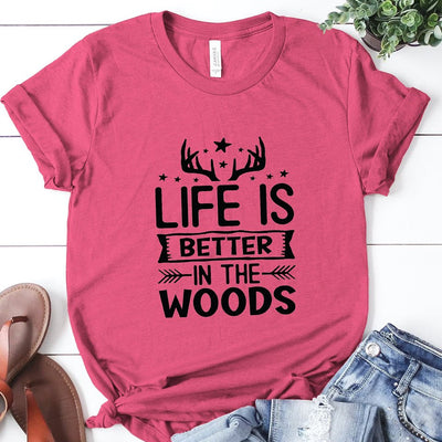 Life is Better in the Woods - Ready to Press DTF Transfer - Print Pony