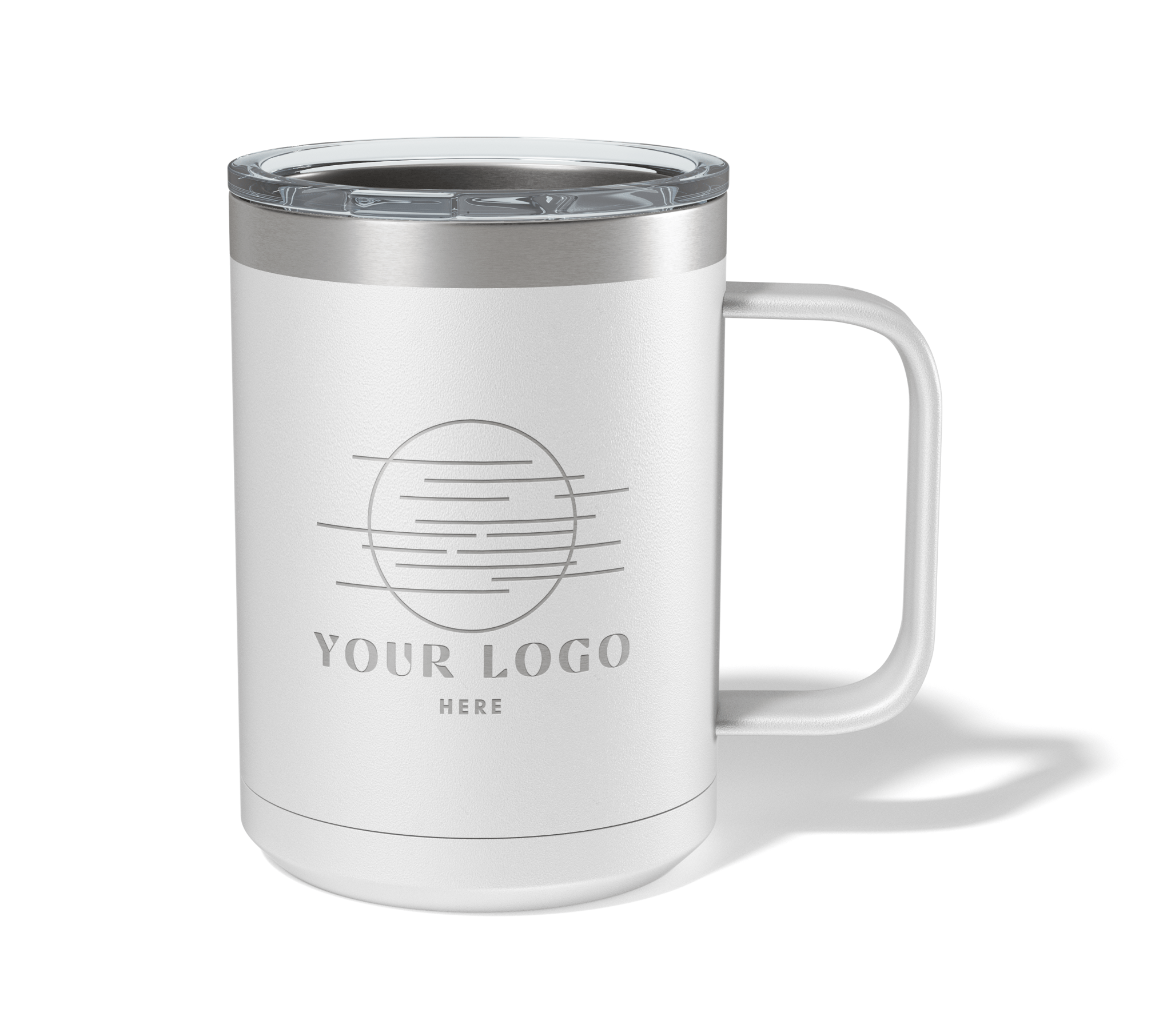 Personalized Custom Engraved 15 oz. Coffee Travel Mugs with Slider Lid - PrintPony