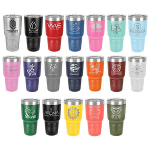 Personalized Custom Engraved 30 oz Powder Coated Ringneck Tumblers - Print Pony™