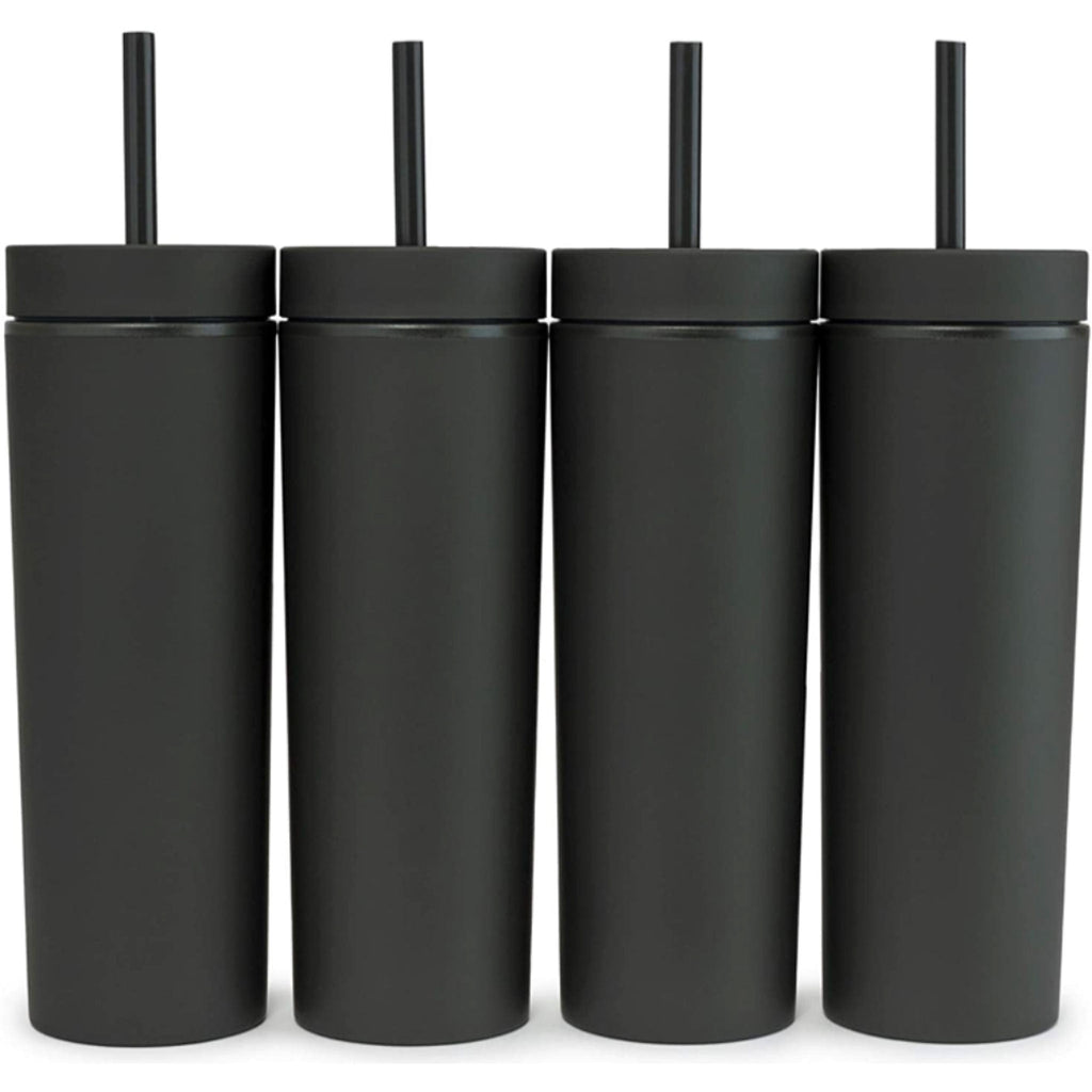 Skinny Acrylic Tumbler with Lid and Straw 16 oz. - PrintPony