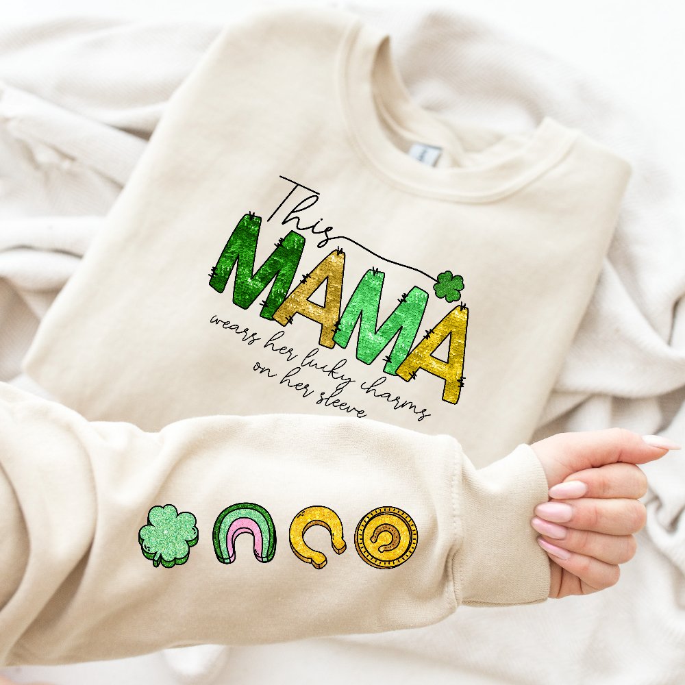 This Mama St. Patrick's DTF Transfer with Sleeve Design - Print Pony™