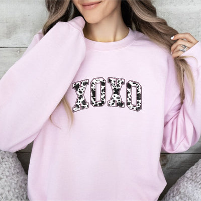 XOXO Pink Cow Print- Ready to Press DTF Transfer - Print Pony